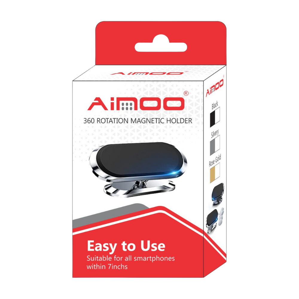 Ainoo Magnetic Car Mobile Phone Holder – Dashboard & Air Vent Mount