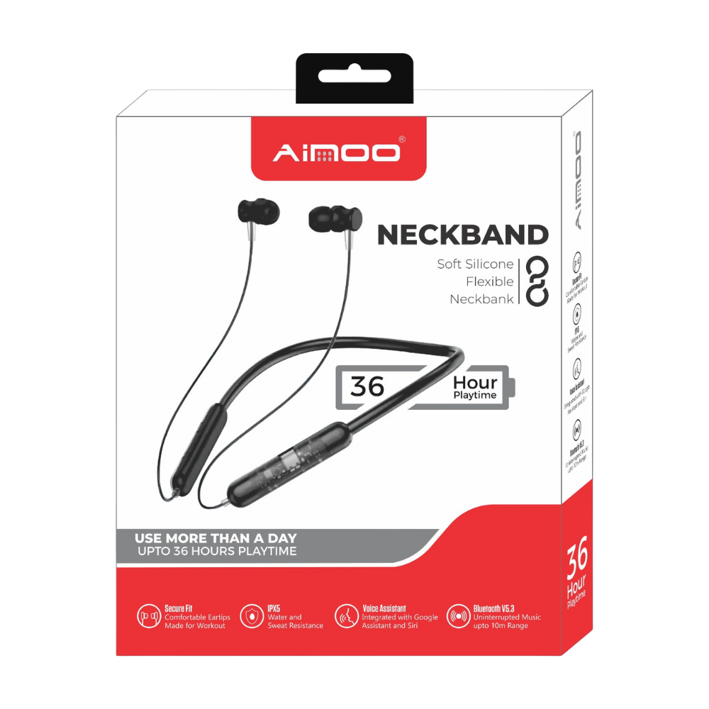 Ainoo Neckband 011 UltraFlex Wireless Earphones