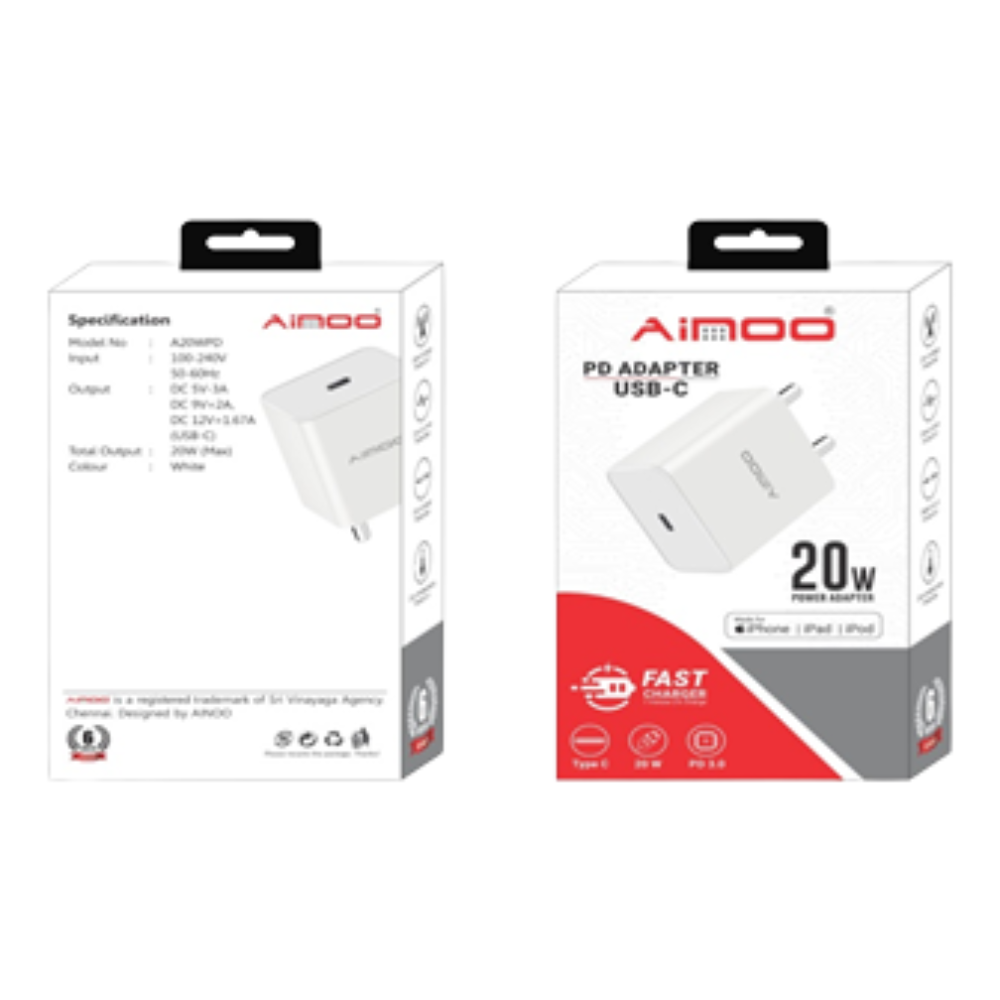 Ainoo 20W Type-C Fast Charger