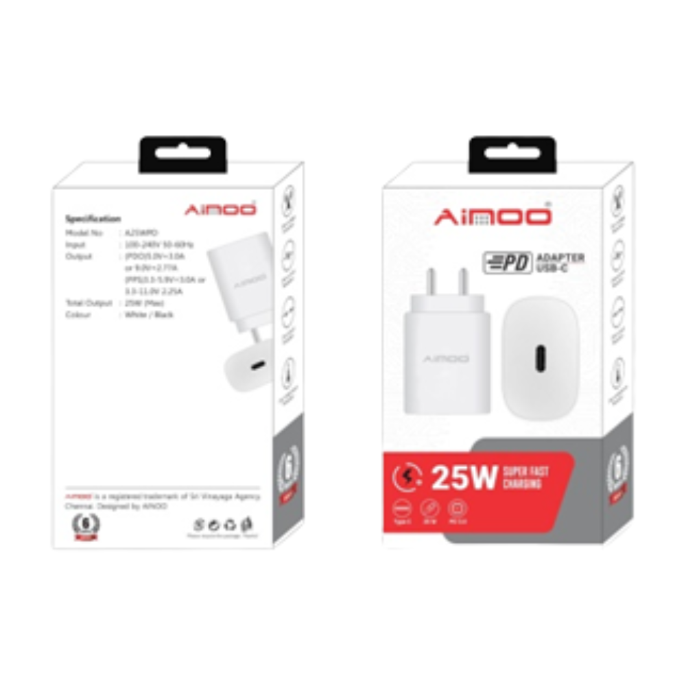 Ainoo 25W Type-C Fast Charger