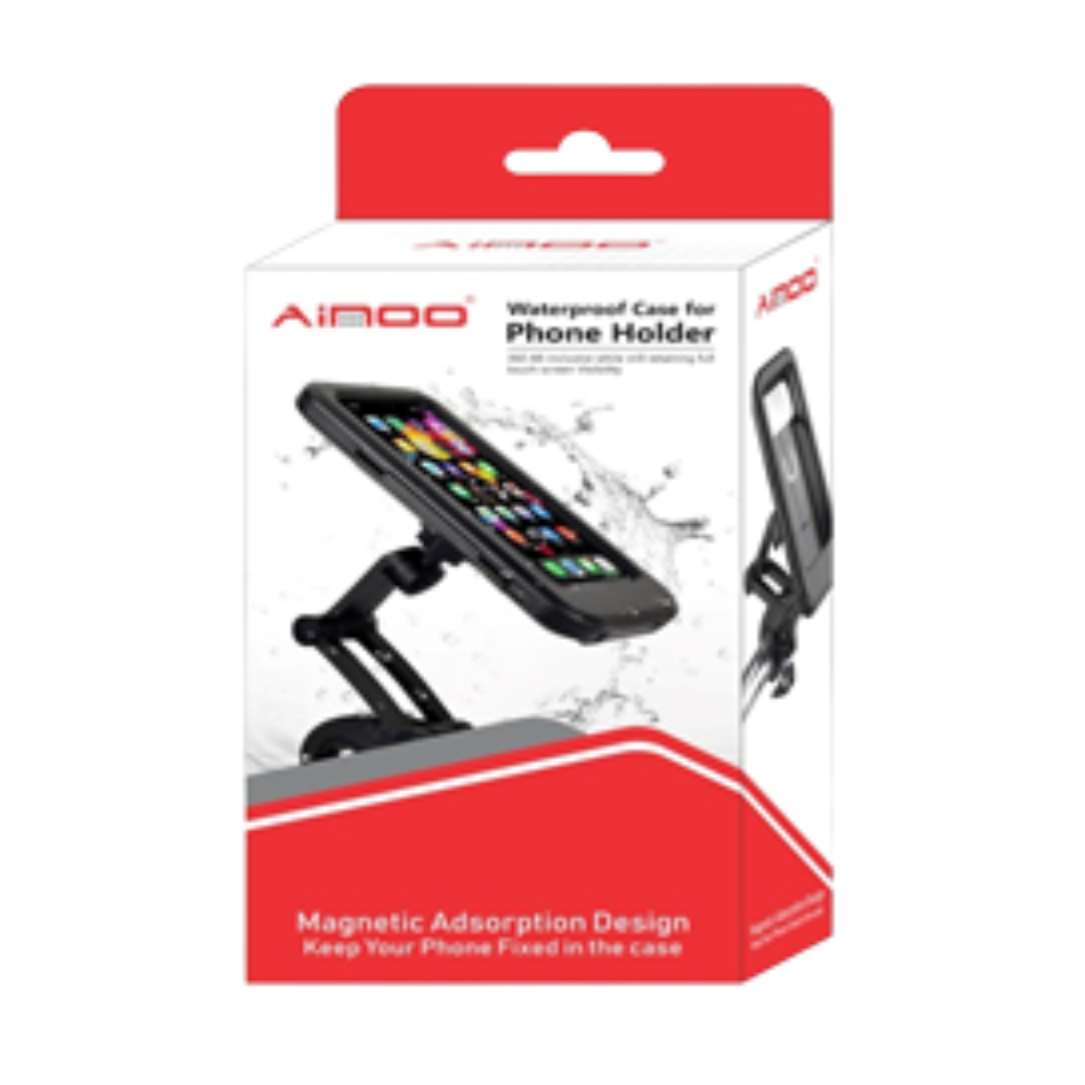 Ainoo Waterproof Phone Holder Case – 360° Rotating Bike Mount